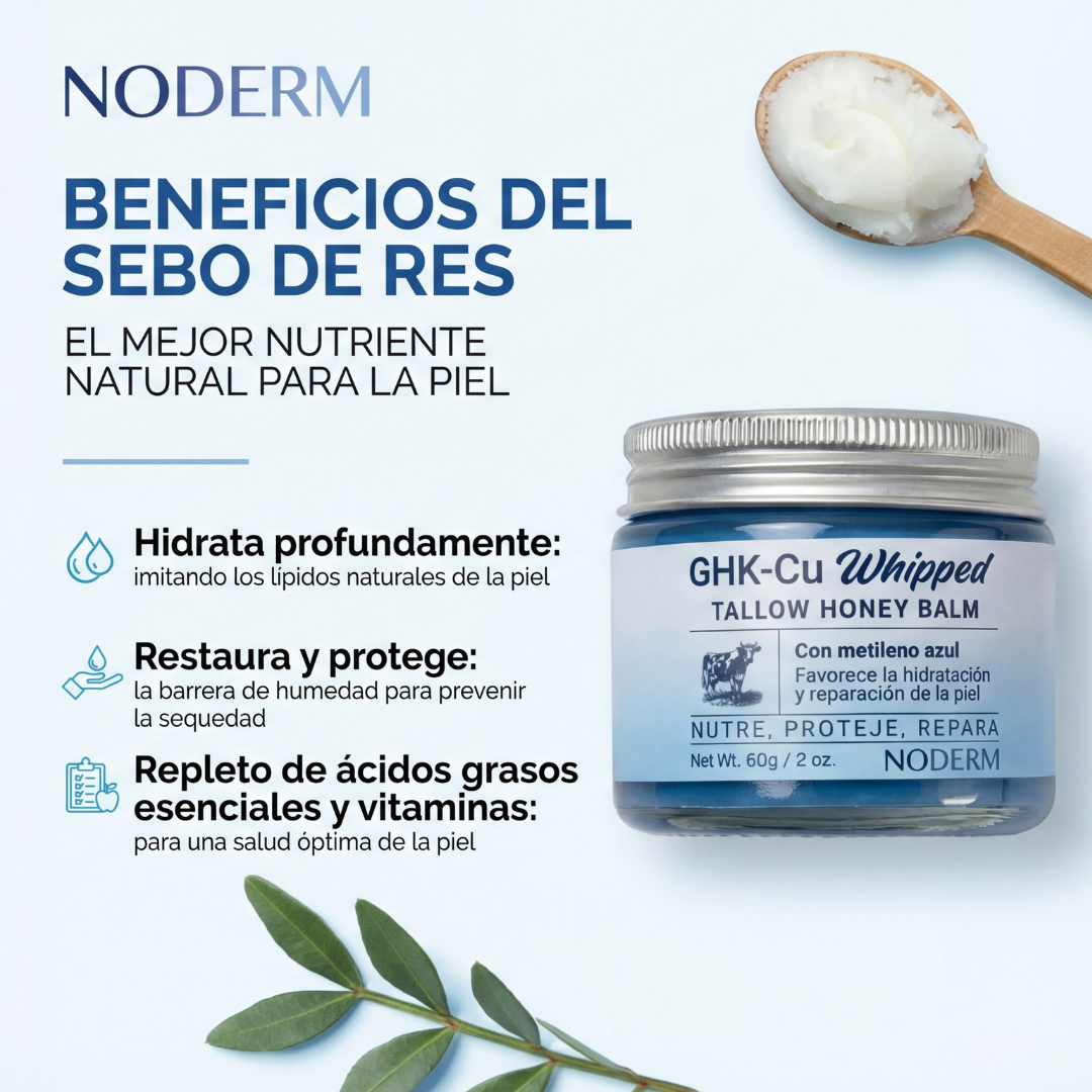 Sebo de Res de Pasto 100% Orgánico  - Noderm®